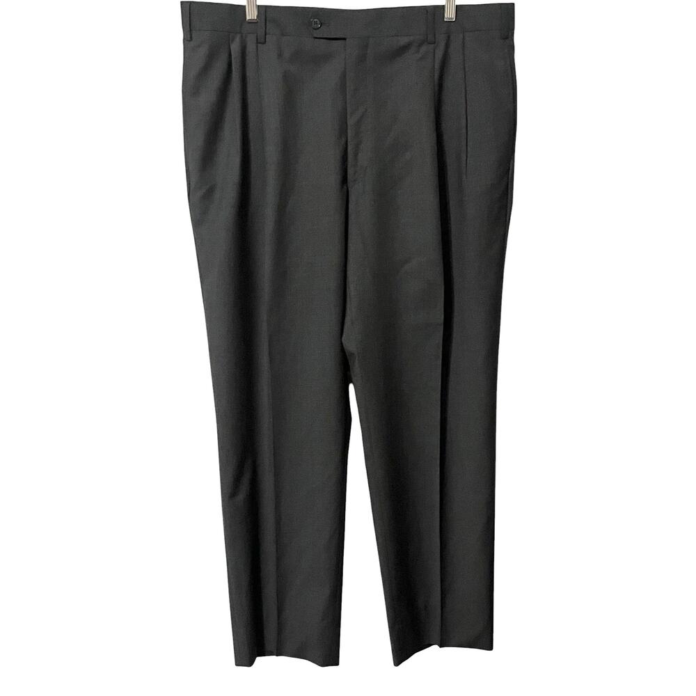 JOS. A. BANK HI-RISE PLEATED WAIST DRESS PANTS, MENS, 38X30, SMOKEY GREY, NWOT